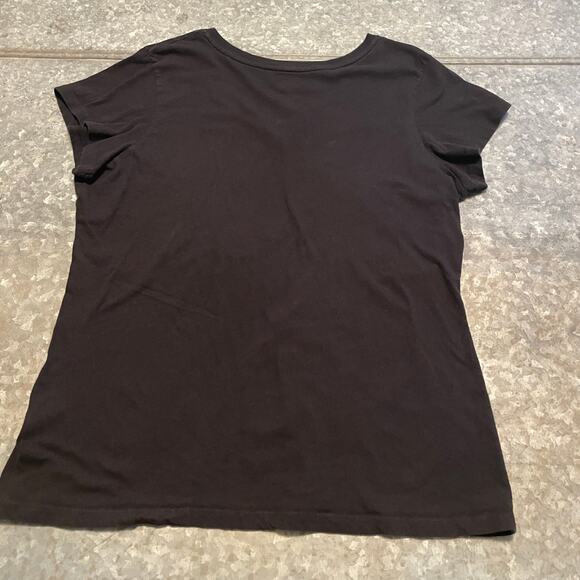 Harley Davidson Eagle Graphic V Neck Tee Shirt Womens 2XL XXL Black Biker - Picture 6 of 9